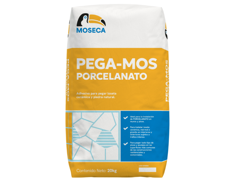 Saco de adhesivo para porcelanato Pega-Mos de 20 kg