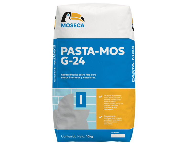 Saco de recubrimiento extra fino para muros Pasta-Mos G-24