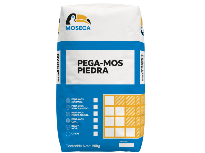 Saco de adhesivo para piedra y fachaleta Pega-Mos de 20 kg
